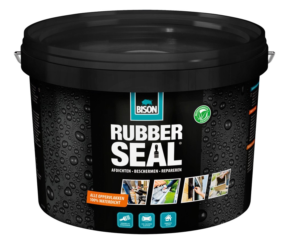Rudyard Kipling Vuil Hymne Bison Rubber Seal 2.5 liter zwart - Lijmwebshop.nl