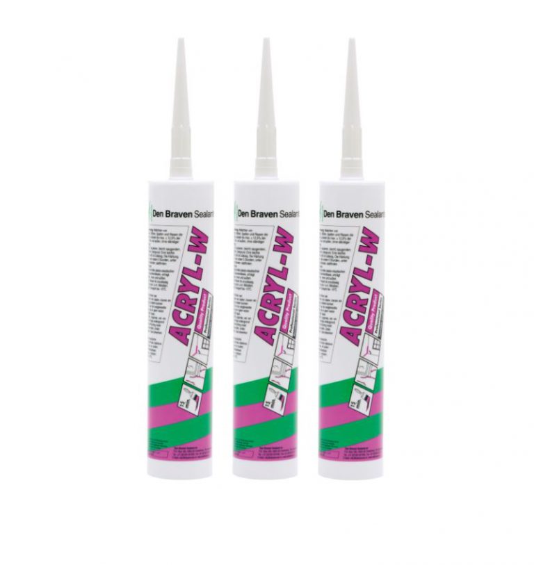 Acrylaatkit Zwaluw Den Braven Acryl-W Grijs 310ML Koker - Lijmwebshop.nl