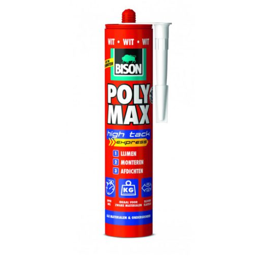 Bison Poly Max High Tack Express wit 425 gram