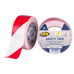 HPX markeringstape rood-wit 50mm x 33 m
