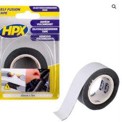 HPX VULKANISERENDE TAPE 25MM 3M ZWART