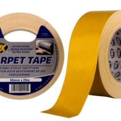 HPX TAPIJTTAPE 50MM 25M DUBBELZIJDIG