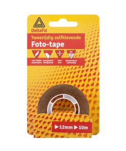 Deltafix Foto-tape tweezijdig zelfklevend 12 mm 10 meter
