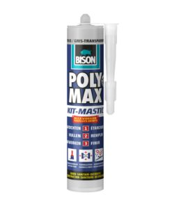 Bison Poly Max kit transparant-grijs 280 ml