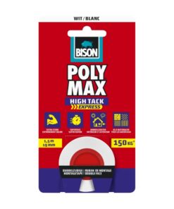 Bison Poly Max High Tack Express montagetape wit