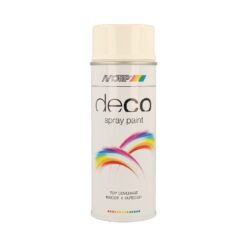 Motip 01600 Deco spuitlak RAL 9010 helderwit hoogglans 400 ml